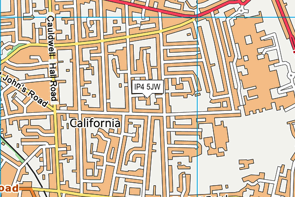 IP4 5JW map - OS VectorMap District (Ordnance Survey) IP4 5JW map - OS VectorMap District (Ordnance Survey)