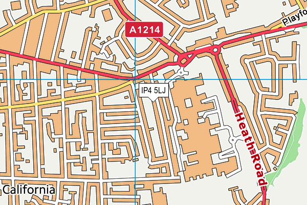 IP4 5LJ map - OS VectorMap District (Ordnance Survey) IP4 5LJ map - OS VectorMap District (Ordnance Survey)