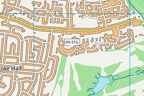 IP4 5TQ map - OS VectorMap District (Ordnance Survey) IP4 5TQ map - OS VectorMap District (Ordnance Survey)