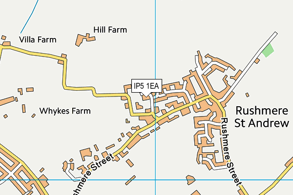 IP5 1EA map - OS VectorMap District (Ordnance Survey) IP5 1EA map - OS VectorMap District (Ordnance Survey)