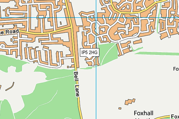 IP5 2HG map - OS VectorMap District (Ordnance Survey) IP5 2HG map - OS VectorMap District (Ordnance Survey)