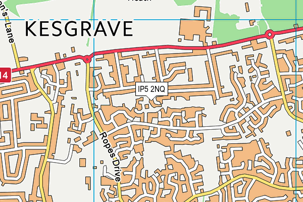 IP5 2NQ map - OS VectorMap District (Ordnance Survey) IP5 2NQ map - OS VectorMap District (Ordnance Survey)