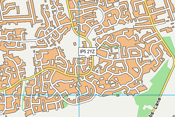 IP5 2YZ map - OS VectorMap District (Ordnance Survey) IP5 2YZ map - OS VectorMap District (Ordnance Survey)
