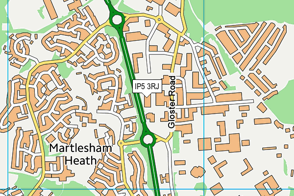 IP5 3RJ map - OS VectorMap District (Ordnance Survey) IP5 3RJ map - OS VectorMap District (Ordnance Survey)