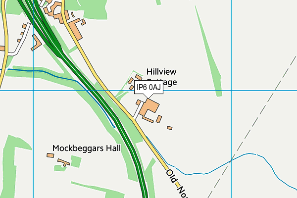 IP6 0AJ map - OS VectorMap District (Ordnance Survey) IP6 0AJ map - OS VectorMap District (Ordnance Survey)
