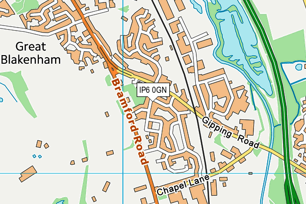 IP6 0GN map - OS VectorMap District (Ordnance Survey) IP6 0GN map - OS VectorMap District (Ordnance Survey)