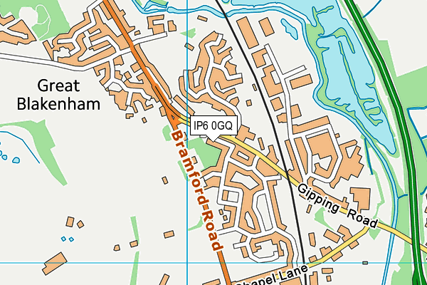 IP6 0GQ map - OS VectorMap District (Ordnance Survey) IP6 0GQ map - OS VectorMap District (Ordnance Survey)