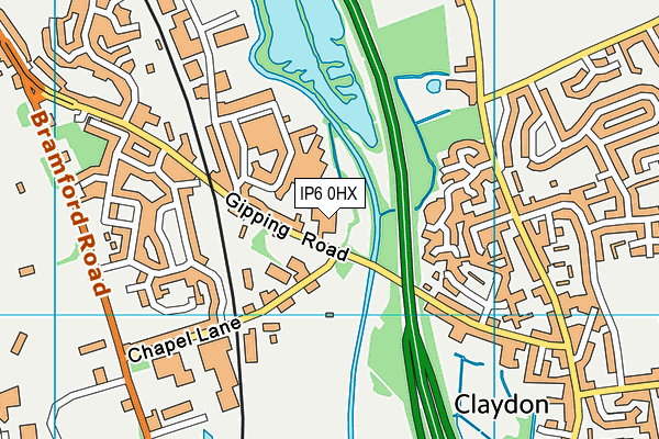 IP6 0HX map - OS VectorMap District (Ordnance Survey) IP6 0HX map - OS VectorMap District (Ordnance Survey)