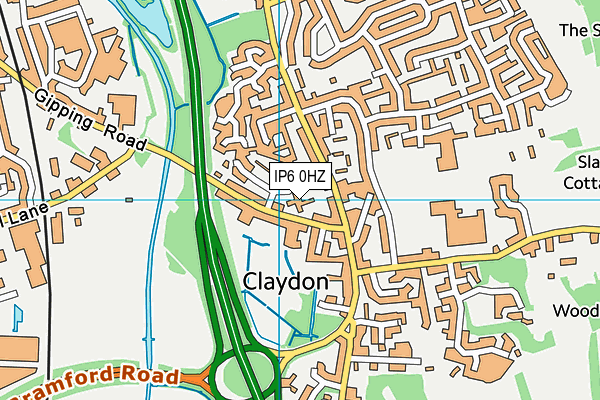 IP6 0HZ map - OS VectorMap District (Ordnance Survey) IP6 0HZ map - OS VectorMap District (Ordnance Survey)
