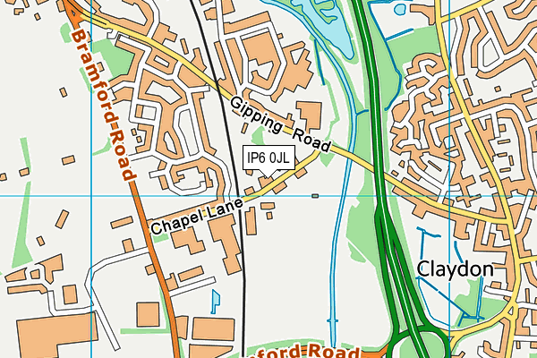 IP6 0JL map - OS VectorMap District (Ordnance Survey) IP6 0JL map - OS VectorMap District (Ordnance Survey)
