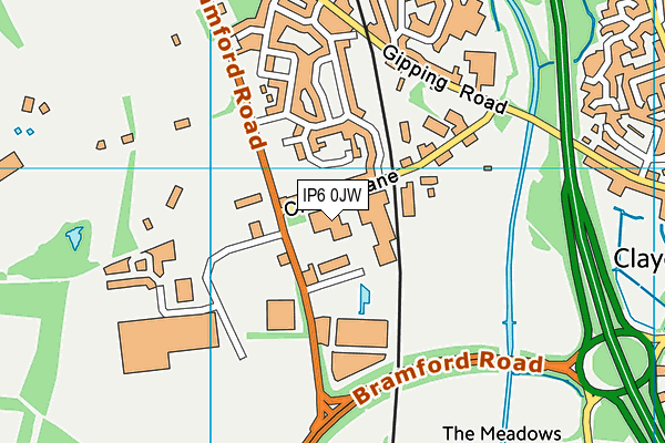 IP6 0JW map - OS VectorMap District (Ordnance Survey) IP6 0JW map - OS VectorMap District (Ordnance Survey)