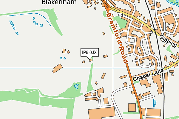 IP6 0JX map - OS VectorMap District (Ordnance Survey) IP6 0JX map - OS VectorMap District (Ordnance Survey)