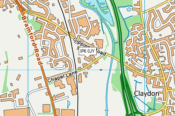 IP6 0JY map - OS VectorMap District (Ordnance Survey) IP6 0JY map - OS VectorMap District (Ordnance Survey)