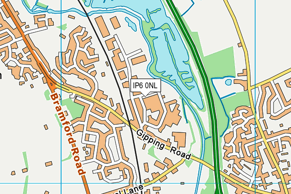 IP6 0NL map - OS VectorMap District (Ordnance Survey) IP6 0NL map - OS VectorMap District (Ordnance Survey)
