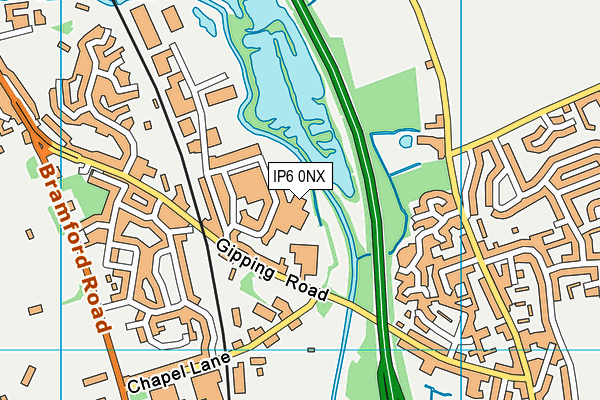 IP6 0NX map - OS VectorMap District (Ordnance Survey) IP6 0NX map - OS VectorMap District (Ordnance Survey)
