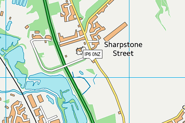 IP6 0NZ map - OS VectorMap District (Ordnance Survey) IP6 0NZ map - OS VectorMap District (Ordnance Survey)