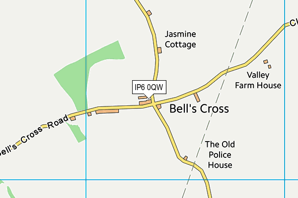 IP6 0QW map - OS VectorMap District (Ordnance Survey) IP6 0QW map - OS VectorMap District (Ordnance Survey)