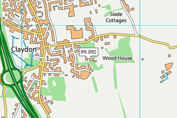 IP6 0RD map - OS VectorMap District (Ordnance Survey) IP6 0RD map - OS VectorMap District (Ordnance Survey)