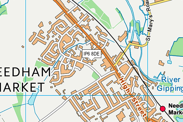 IP6 8DE map - OS VectorMap District (Ordnance Survey) IP6 8DE map - OS VectorMap District (Ordnance Survey)