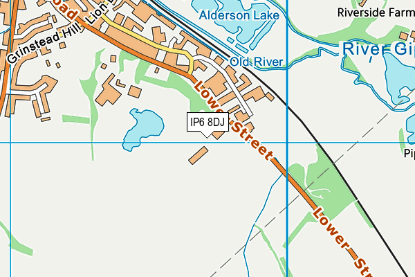 IP6 8DJ map - OS VectorMap District (Ordnance Survey) IP6 8DJ map - OS VectorMap District (Ordnance Survey)