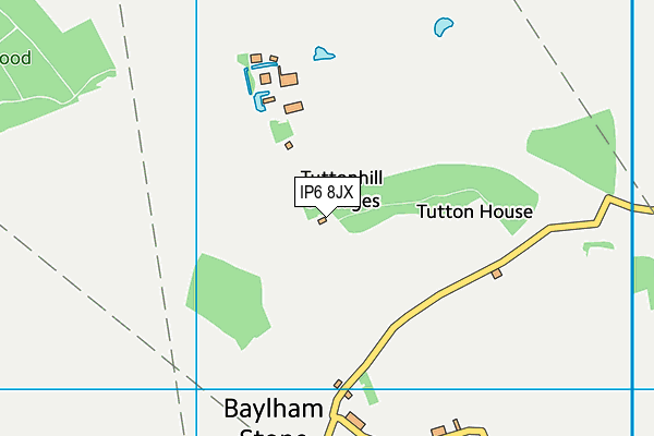 IP6 8JX map - OS VectorMap District (Ordnance Survey) IP6 8JX map - OS VectorMap District (Ordnance Survey)