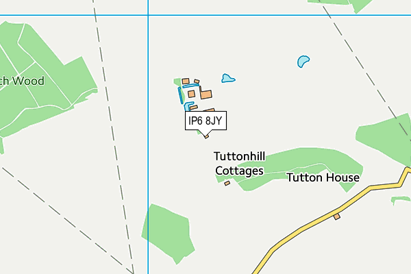 IP6 8JY map - OS VectorMap District (Ordnance Survey) IP6 8JY map - OS VectorMap District (Ordnance Survey)