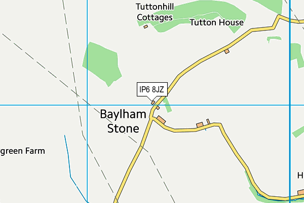 IP6 8JZ map - OS VectorMap District (Ordnance Survey) IP6 8JZ map - OS VectorMap District (Ordnance Survey)