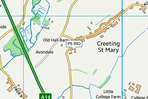 IP6 8NQ map - OS VectorMap District (Ordnance Survey) IP6 8NQ map - OS VectorMap District (Ordnance Survey)
