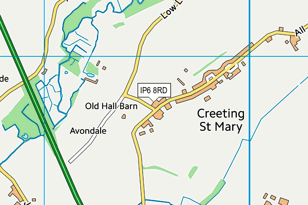 IP6 8RD map - OS VectorMap District (Ordnance Survey) IP6 8RD map - OS VectorMap District (Ordnance Survey)