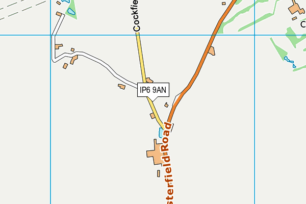 IP6 9AN map - OS VectorMap District (Ordnance Survey) IP6 9AN map - OS VectorMap District (Ordnance Survey)