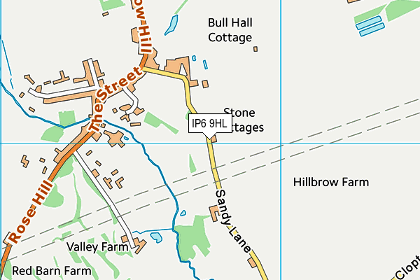 IP6 9HL map - OS VectorMap District (Ordnance Survey) IP6 9HL map - OS VectorMap District (Ordnance Survey)