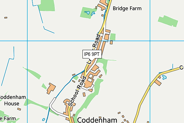 IP6 9PT map - OS VectorMap District (Ordnance Survey) IP6 9PT map - OS VectorMap District (Ordnance Survey)