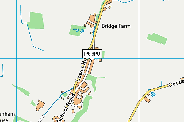 IP6 9PU map - OS VectorMap District (Ordnance Survey) IP6 9PU map - OS VectorMap District (Ordnance Survey)