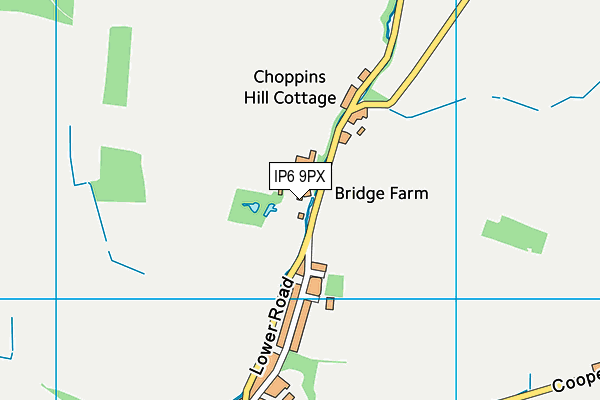 IP6 9PX map - OS VectorMap District (Ordnance Survey) IP6 9PX map - OS VectorMap District (Ordnance Survey)