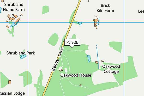IP6 9QE map - OS VectorMap District (Ordnance Survey) IP6 9QE map - OS VectorMap District (Ordnance Survey)