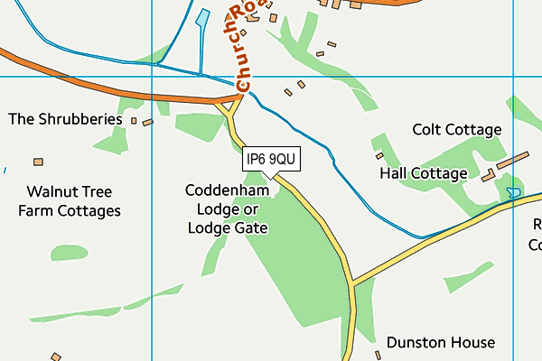 IP6 9QU map - OS VectorMap District (Ordnance Survey) IP6 9QU map - OS VectorMap District (Ordnance Survey)