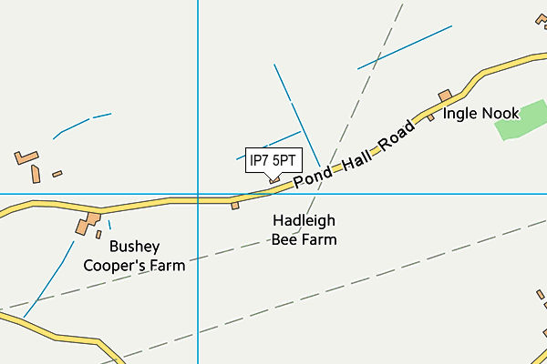 IP7 5PT map - OS VectorMap District (Ordnance Survey) IP7 5PT map - OS VectorMap District (Ordnance Survey)