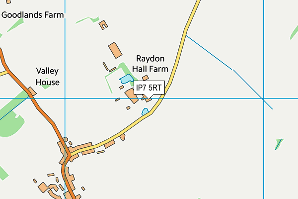 IP7 5RT map - OS VectorMap District (Ordnance Survey) IP7 5RT map - OS VectorMap District (Ordnance Survey)