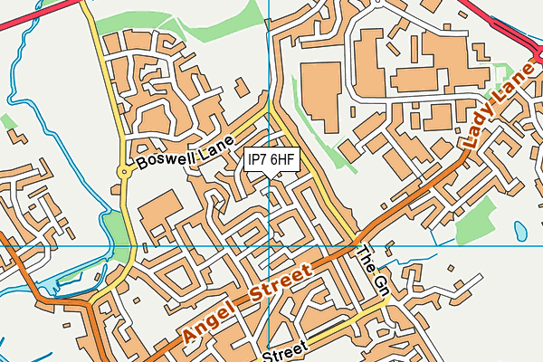 IP7 6HF map - OS VectorMap District (Ordnance Survey) IP7 6HF map - OS VectorMap District (Ordnance Survey)