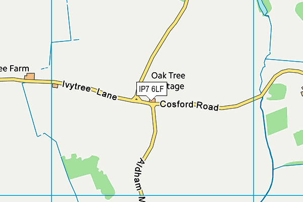IP7 6LF map - OS VectorMap District (Ordnance Survey) IP7 6LF map - OS VectorMap District (Ordnance Survey)