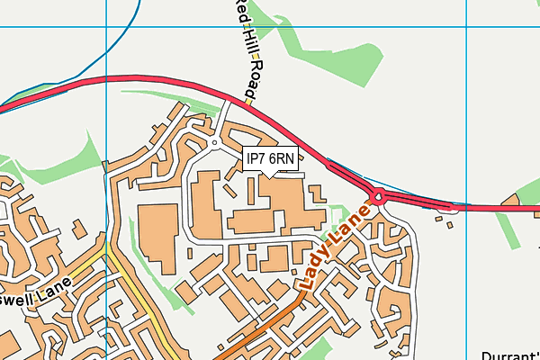 IP7 6RN map - OS VectorMap District (Ordnance Survey) IP7 6RN map - OS VectorMap District (Ordnance Survey)