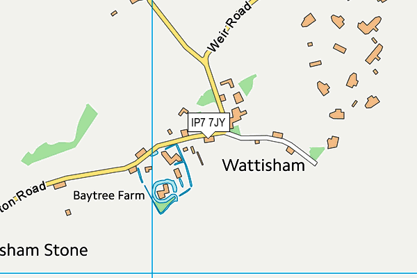 IP7 7JY map - OS VectorMap District (Ordnance Survey) IP7 7JY map - OS VectorMap District (Ordnance Survey)