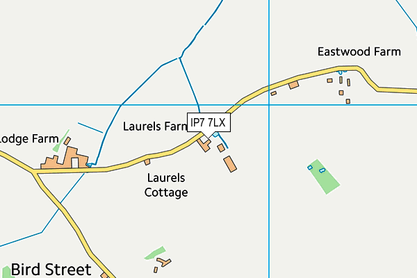 IP7 7LX map - OS VectorMap District (Ordnance Survey) IP7 7LX map - OS VectorMap District (Ordnance Survey)
