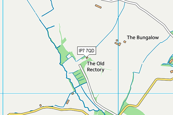 IP7 7QD map - OS VectorMap District (Ordnance Survey) IP7 7QD map - OS VectorMap District (Ordnance Survey)