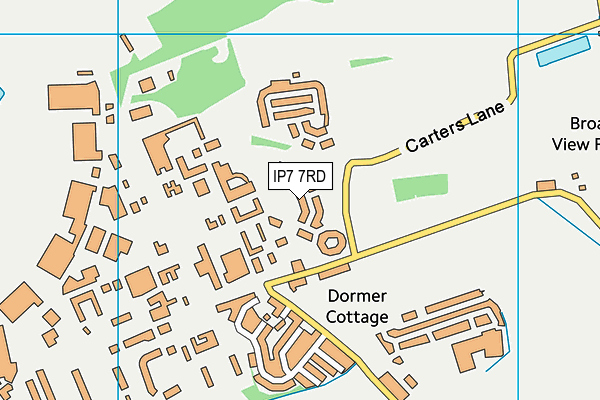 IP7 7RD map - OS VectorMap District (Ordnance Survey) IP7 7RD map - OS VectorMap District (Ordnance Survey)