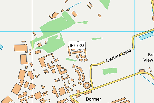 IP7 7RQ map - OS VectorMap District (Ordnance Survey) IP7 7RQ map - OS VectorMap District (Ordnance Survey)