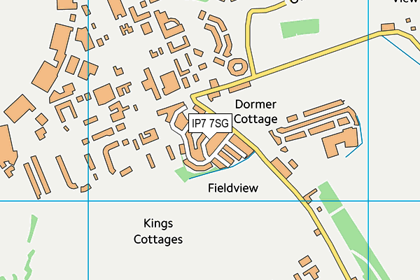 IP7 7SG map - OS VectorMap District (Ordnance Survey) IP7 7SG map - OS VectorMap District (Ordnance Survey)