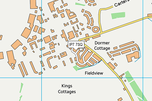 IP7 7SQ map - OS VectorMap District (Ordnance Survey) IP7 7SQ map - OS VectorMap District (Ordnance Survey)