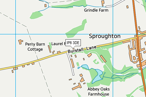 IP8 3DE map - OS VectorMap District (Ordnance Survey) IP8 3DE map - OS VectorMap District (Ordnance Survey)