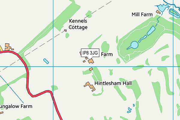 IP8 3JG map - OS VectorMap District (Ordnance Survey) IP8 3JG map - OS VectorMap District (Ordnance Survey)